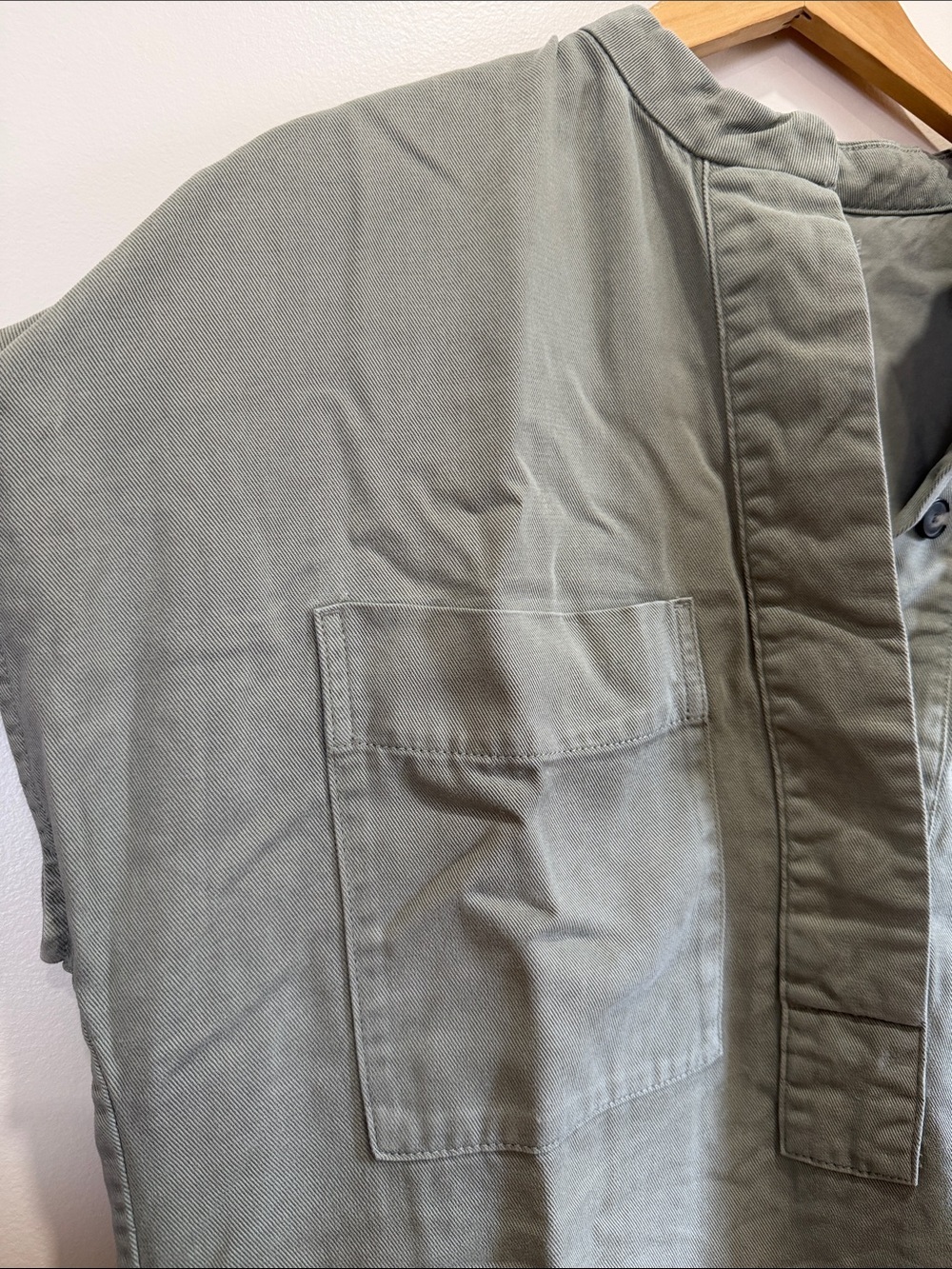Everlane The Tencel Easy Workwear Dress MIDI Olive Green - Picture 14 of 16